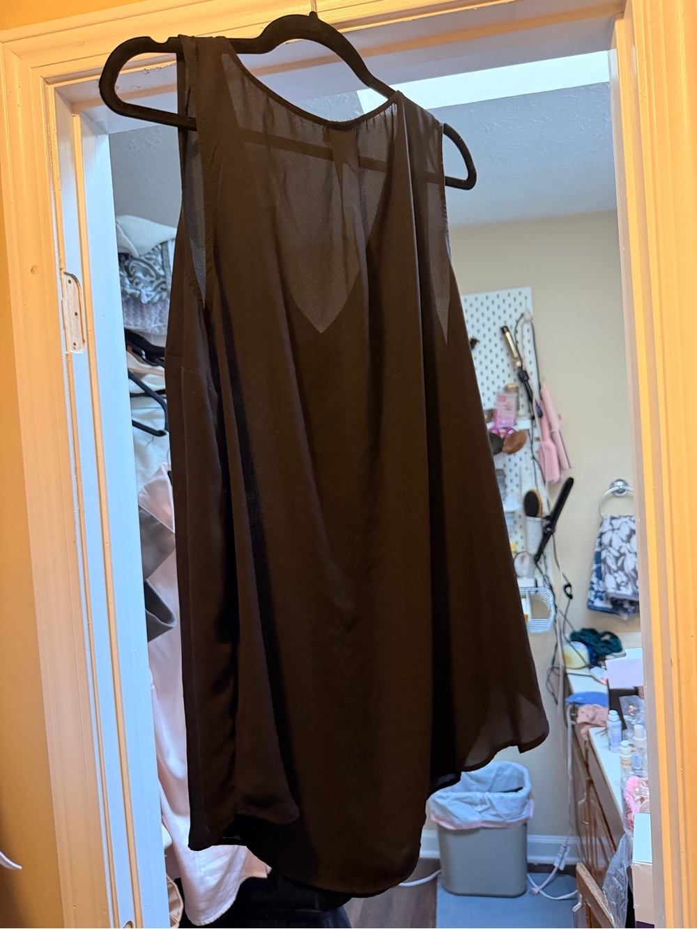 Torrid Sheer Black Sleeveless Tunic Top